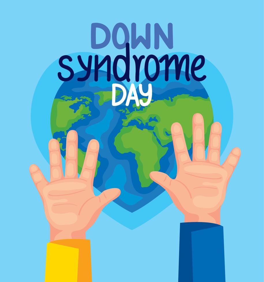 down syndrome day poster vector