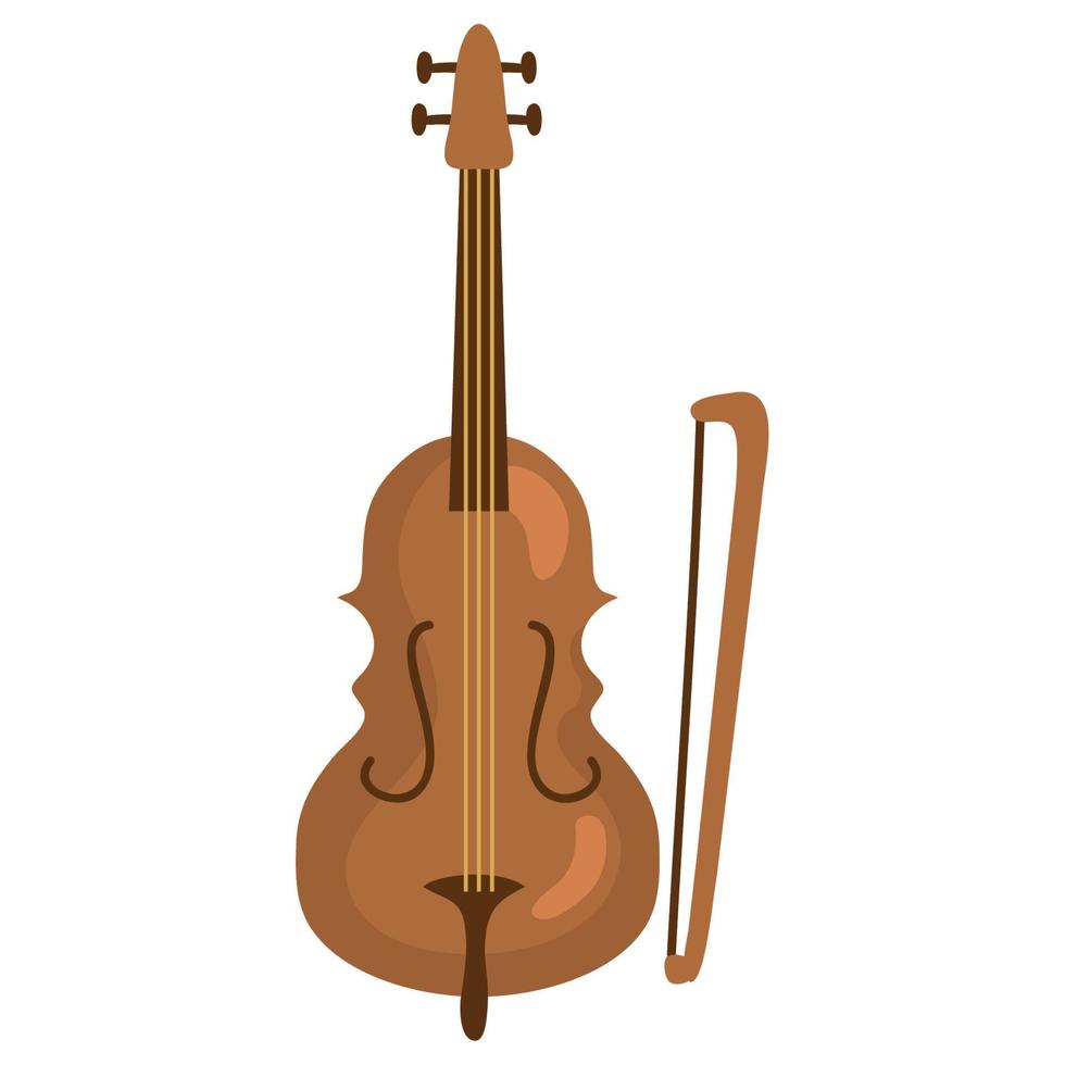 violín instrumento musical vector