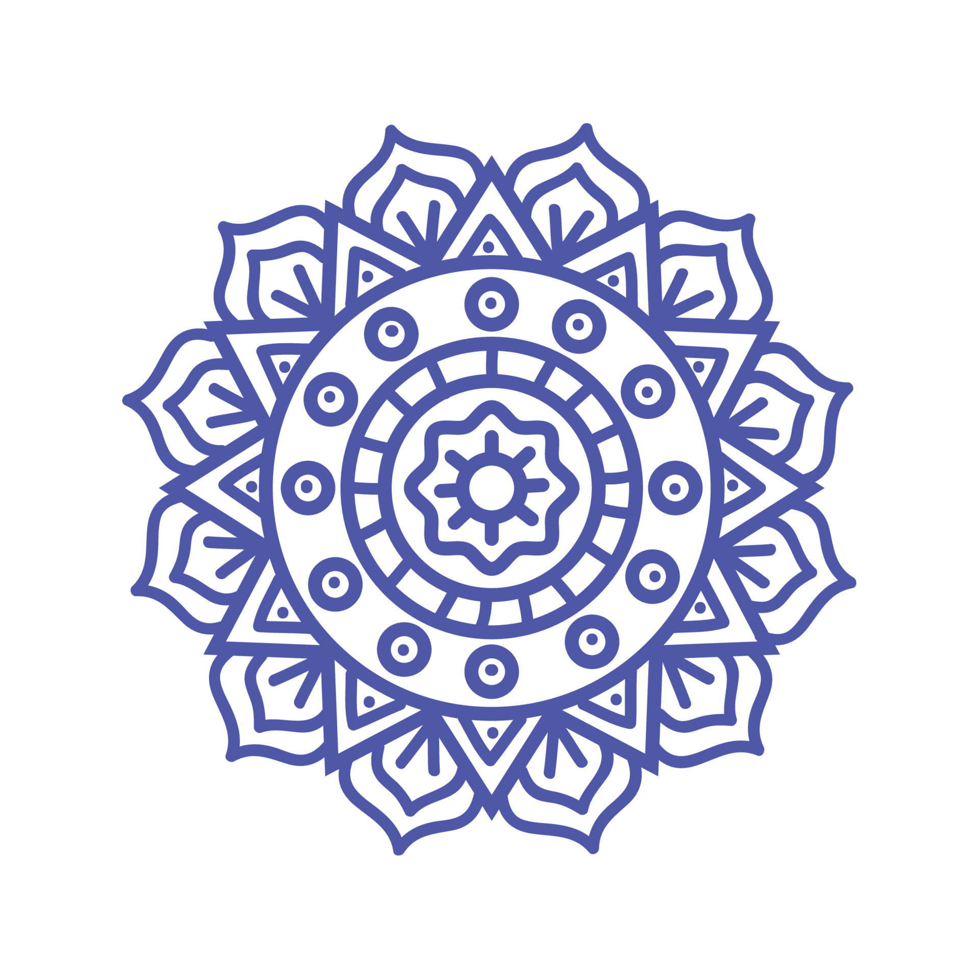blue mandala decoration 11378136 Vector Art at Vecteezy
