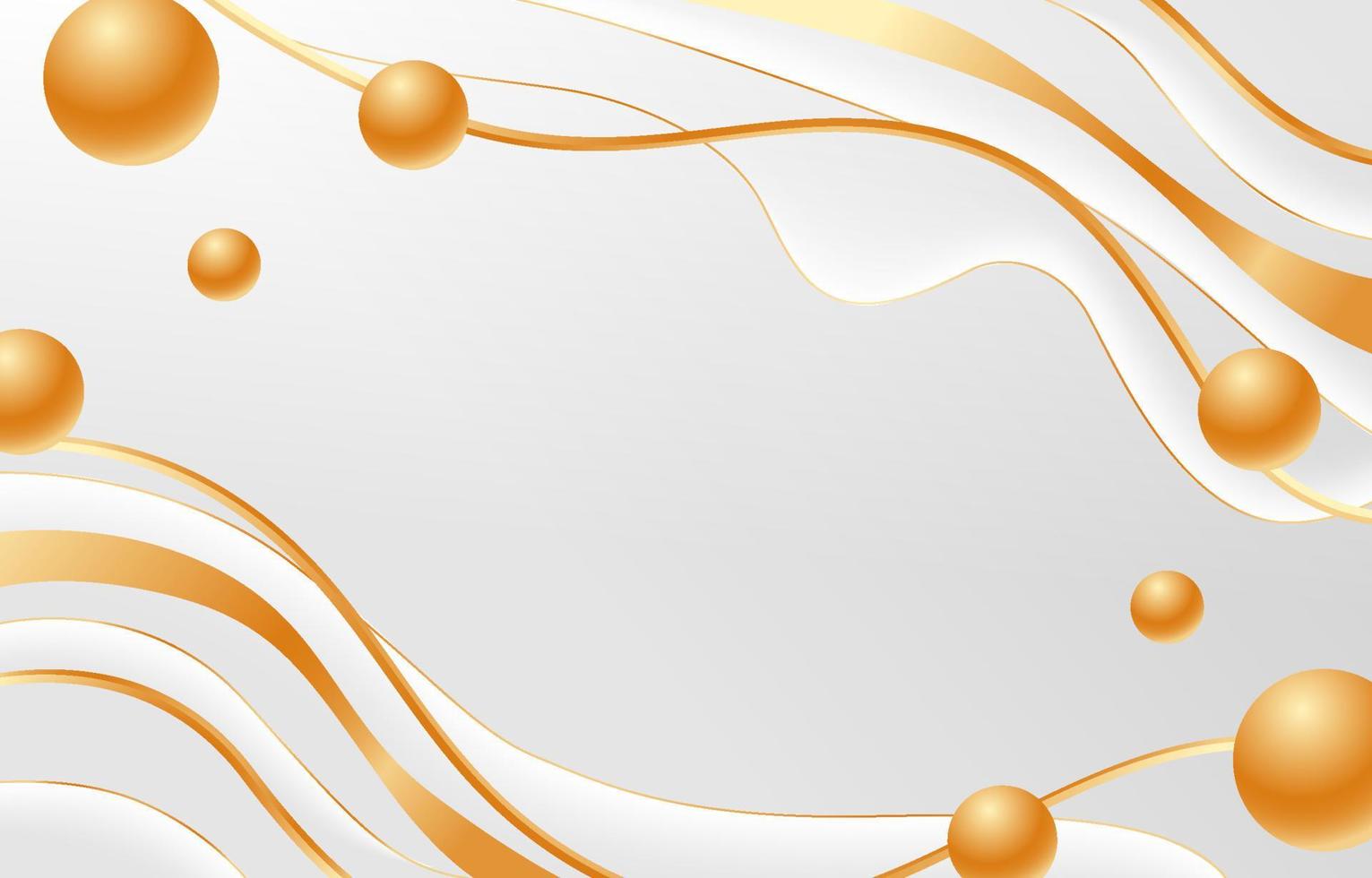 Gold and White Abstract Background vector