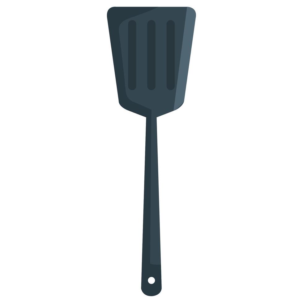 utensilio de cocina espátula gris vector
