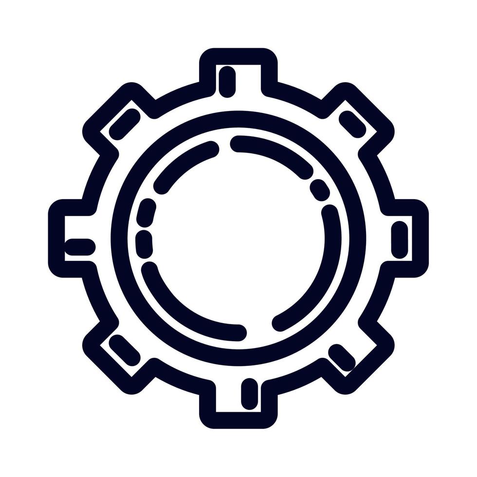 gear machinery icon vector