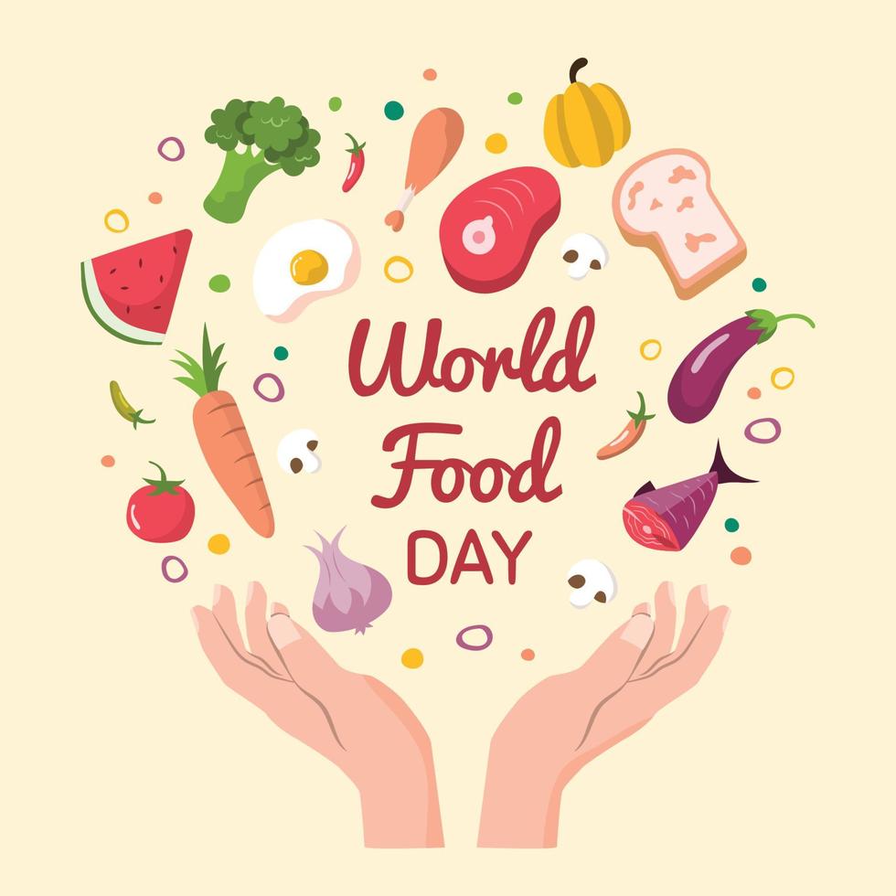 World Food Day Celebration Concept vector
