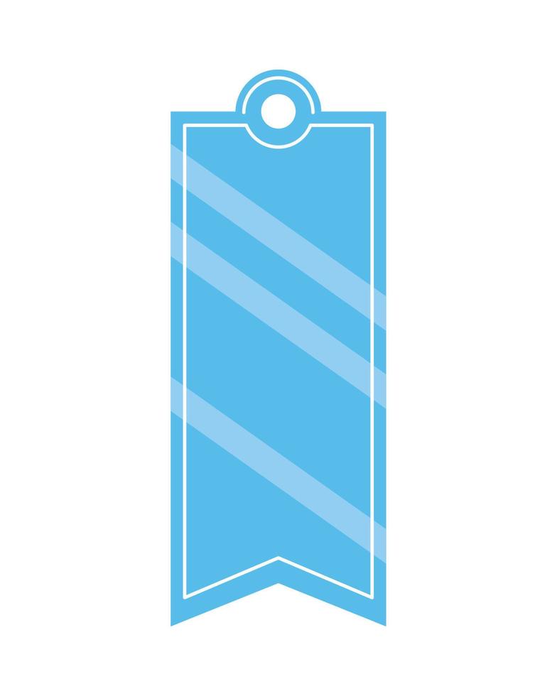 blue tag design vector