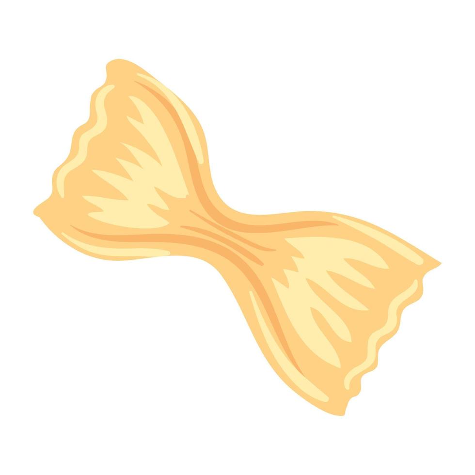 pasta italiana farfalle vector