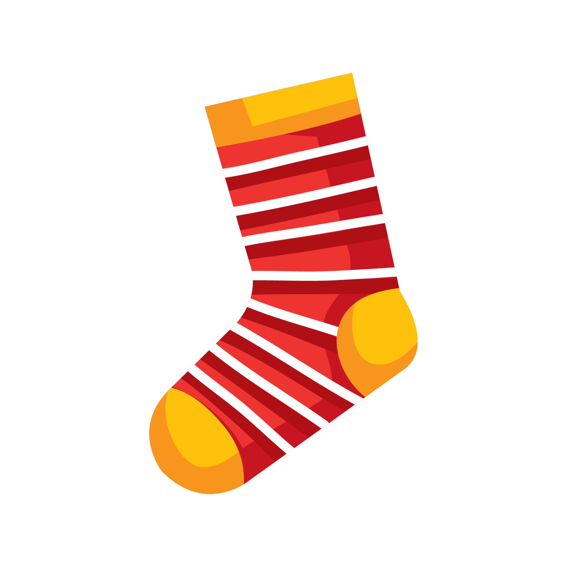 sock red color 11378710 Vector Art at Vecteezy