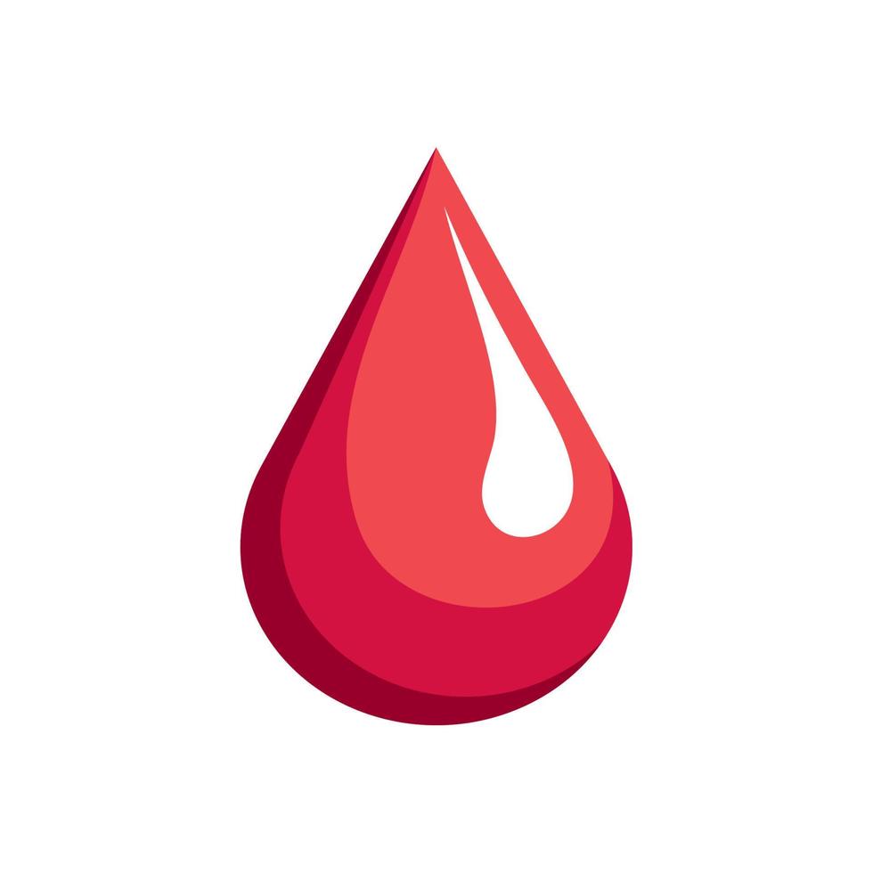 red blood drop vector