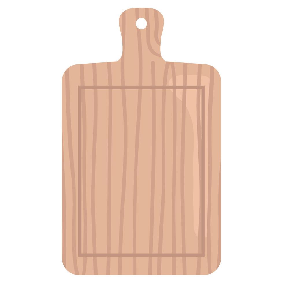 kitchen wooden board utensil vector