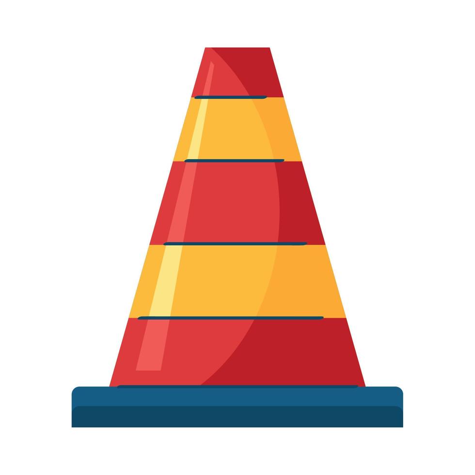 cone traffic signal vector