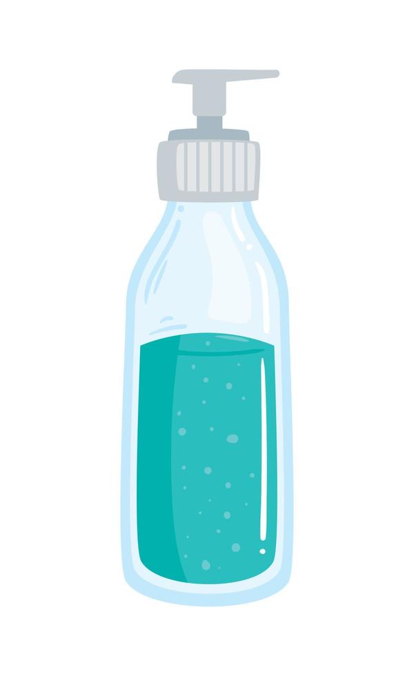 antibacterial soap bottle vector