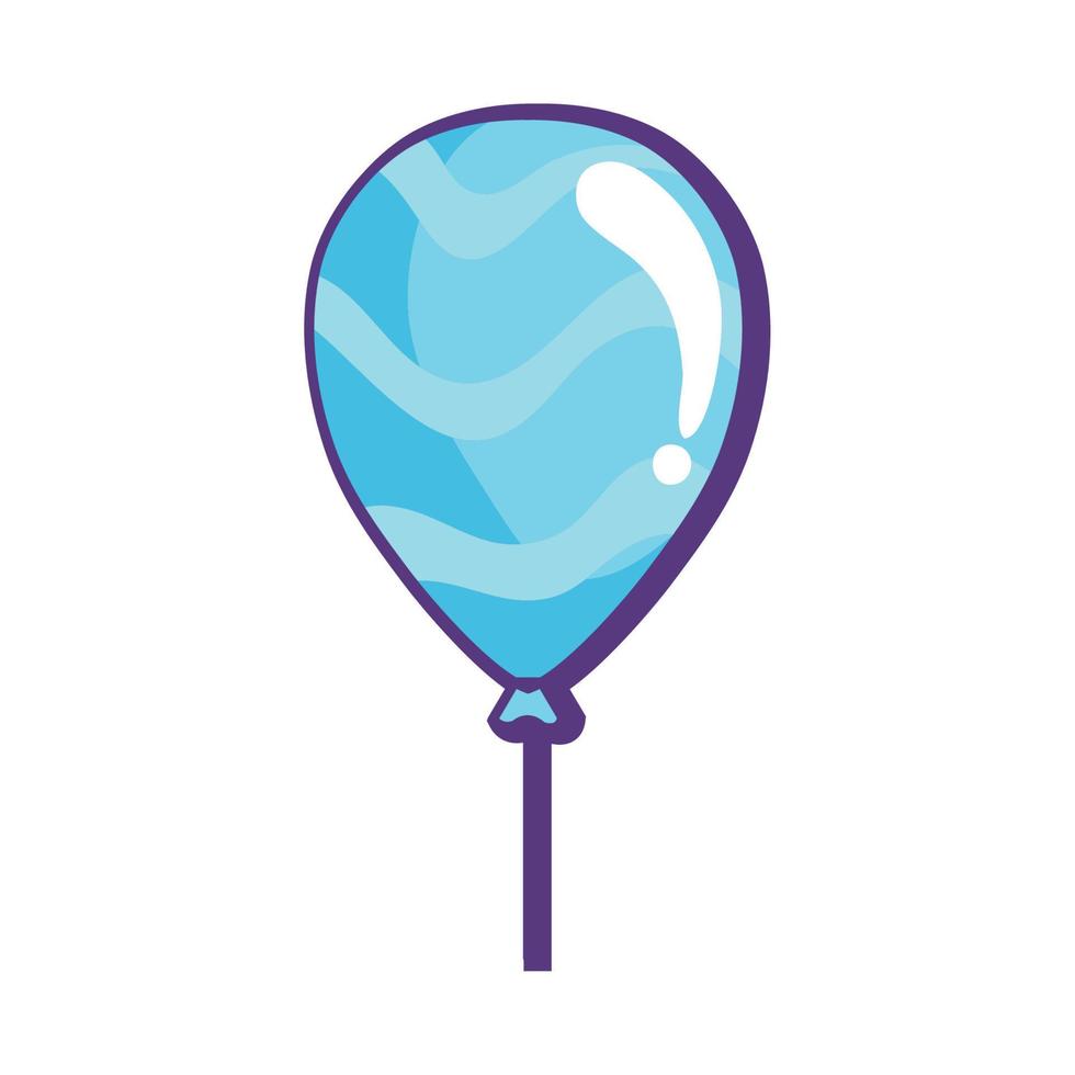 blue balloon helium floating vector