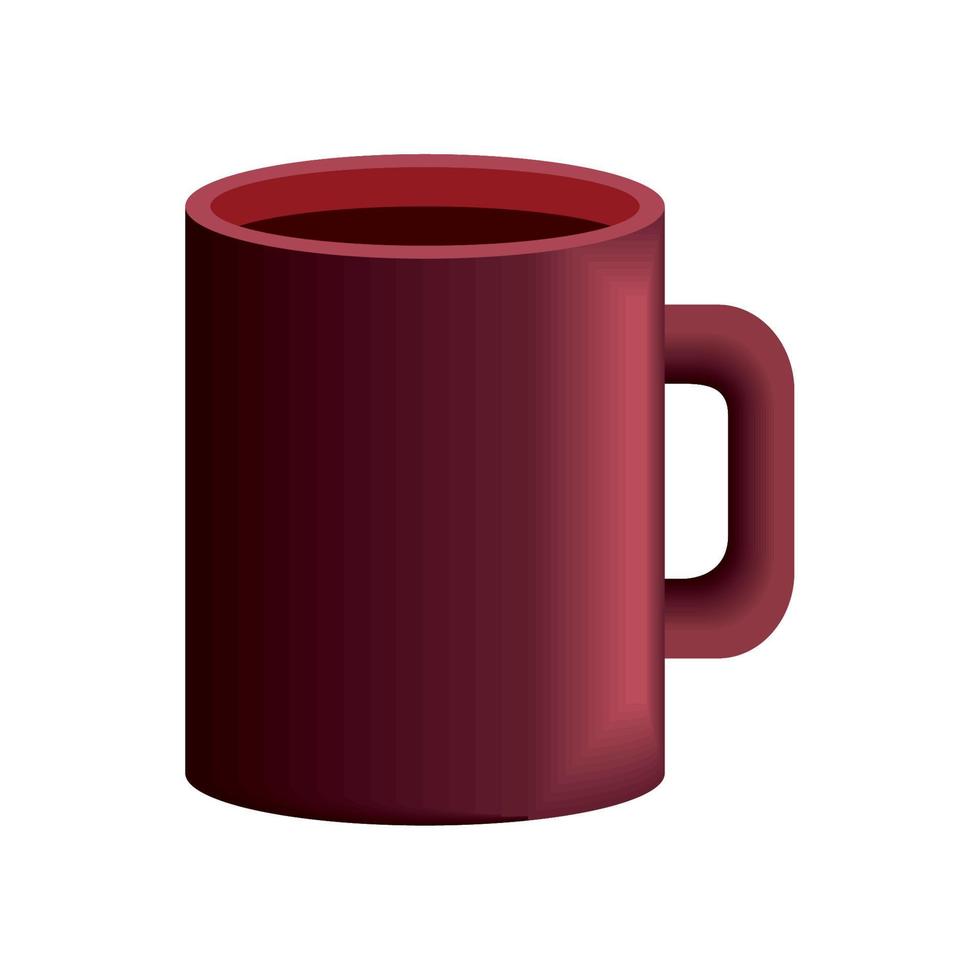 red mug branding mockup vector