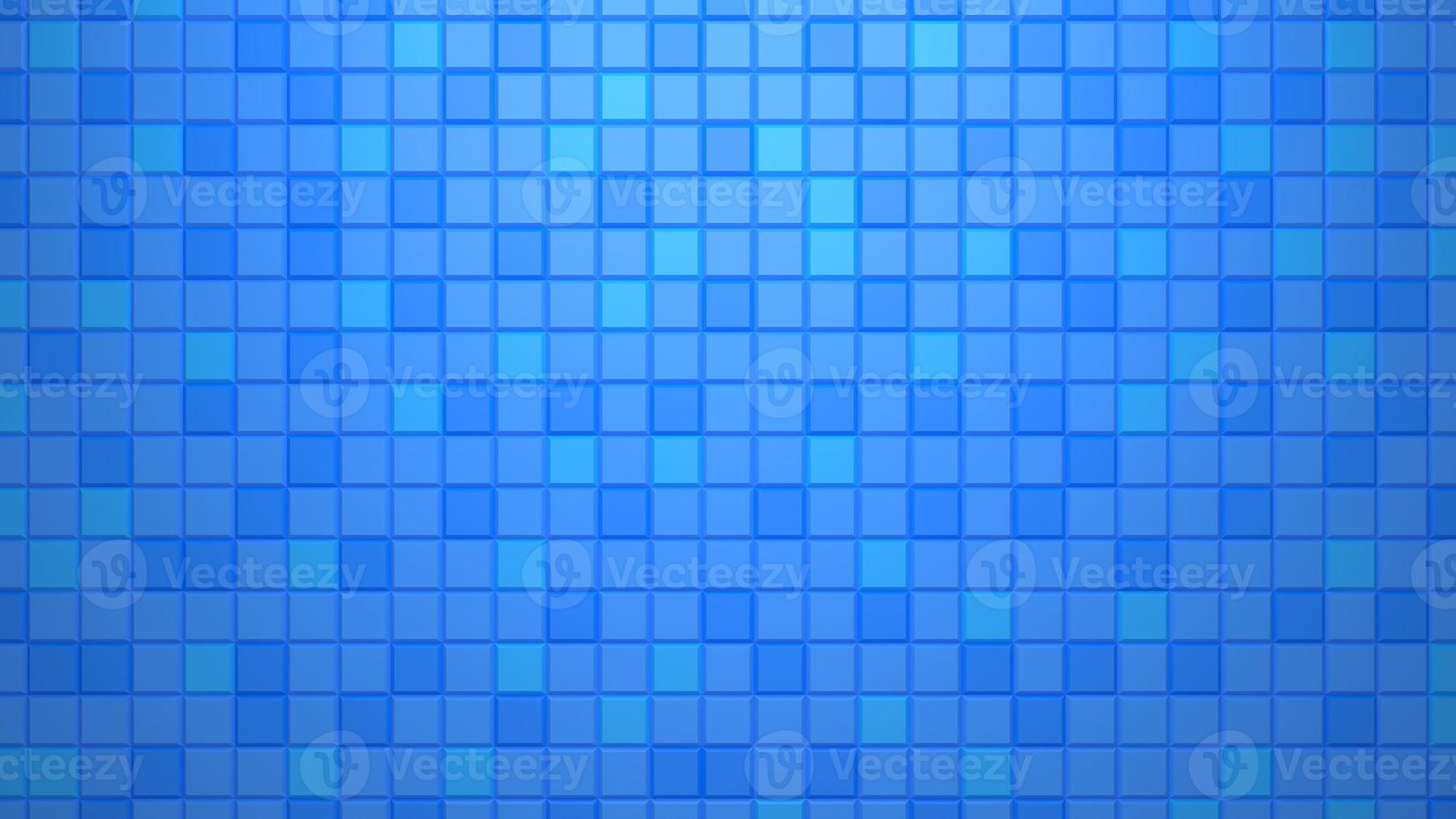 3d render seamless cube pattern with blue square tile background, Abstract square mosaic with different colors. background for slide show, presentation photo