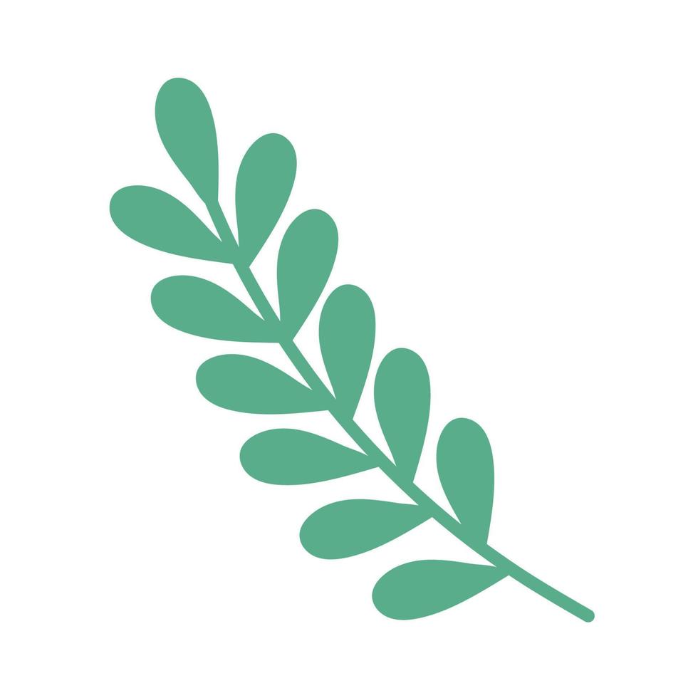 branch with leaves plant vector