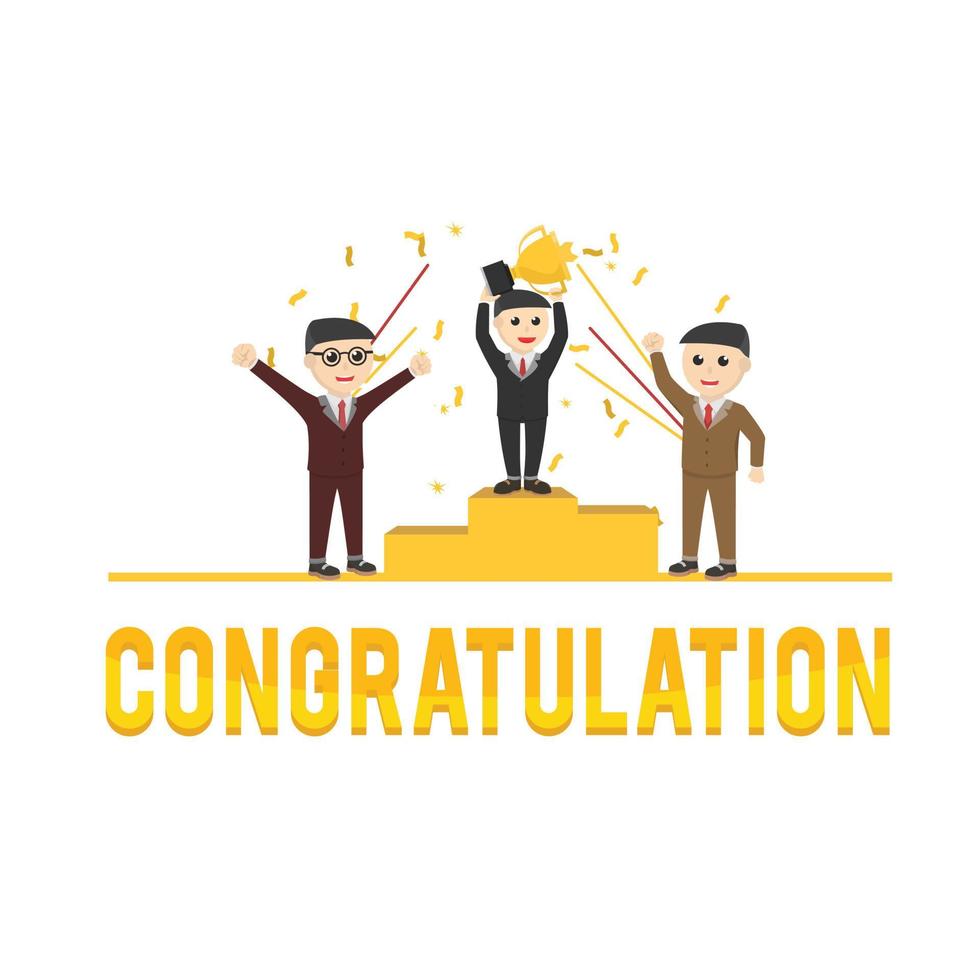business congratulation design vector