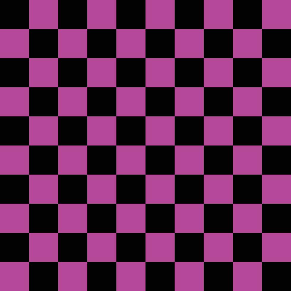 Groovy rosa y negro brillante tablero de ajedrez de neón y2k 90s retro de patrones sin fisuras de fondo vectorial. papel tapiz de textura de repetición nostálgica vintage de los años 90, diseño textil moderno y moderno vector