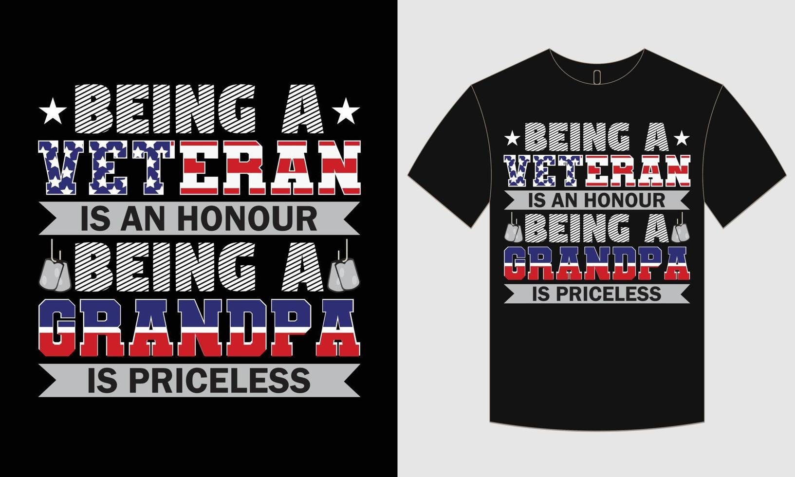 Veteran t-shirt design vector