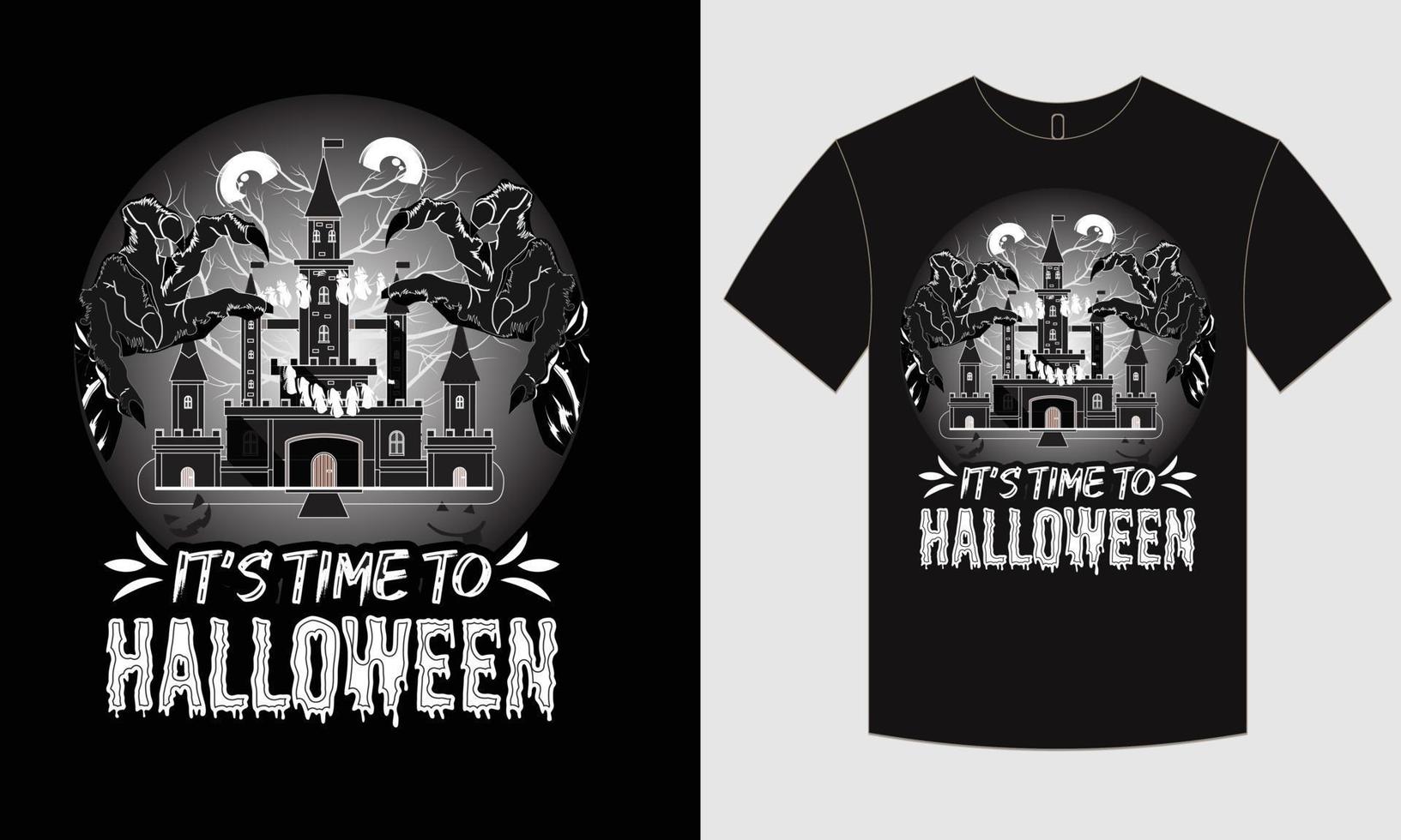 Halloween t-shirt design vector