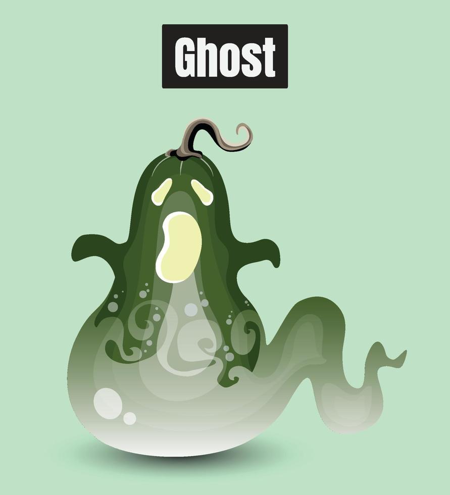 fantasma de monstruos de calabaza vector