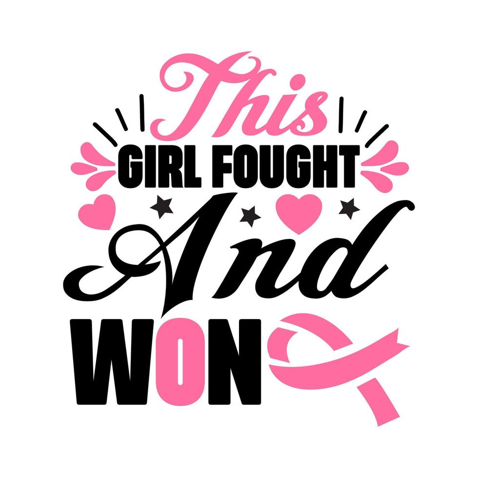 breast cancer t shirt design vactor vector