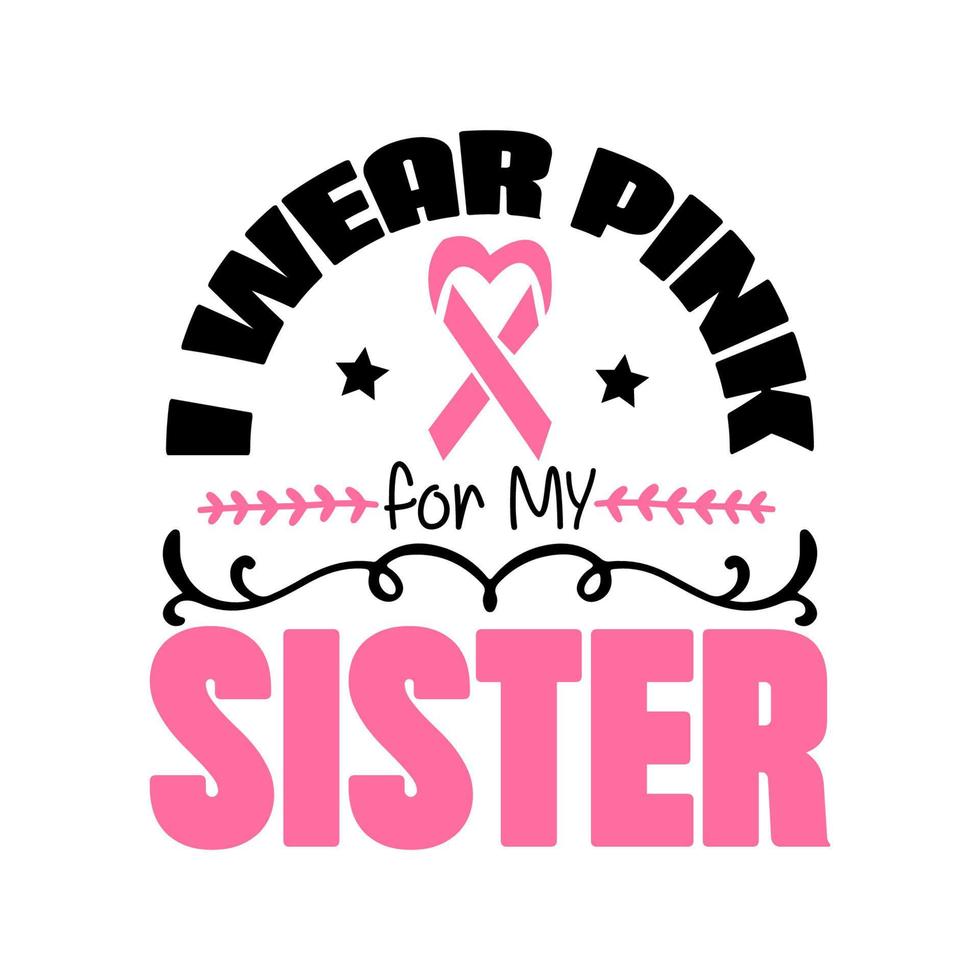 breast cancer t shirt design vactor vector