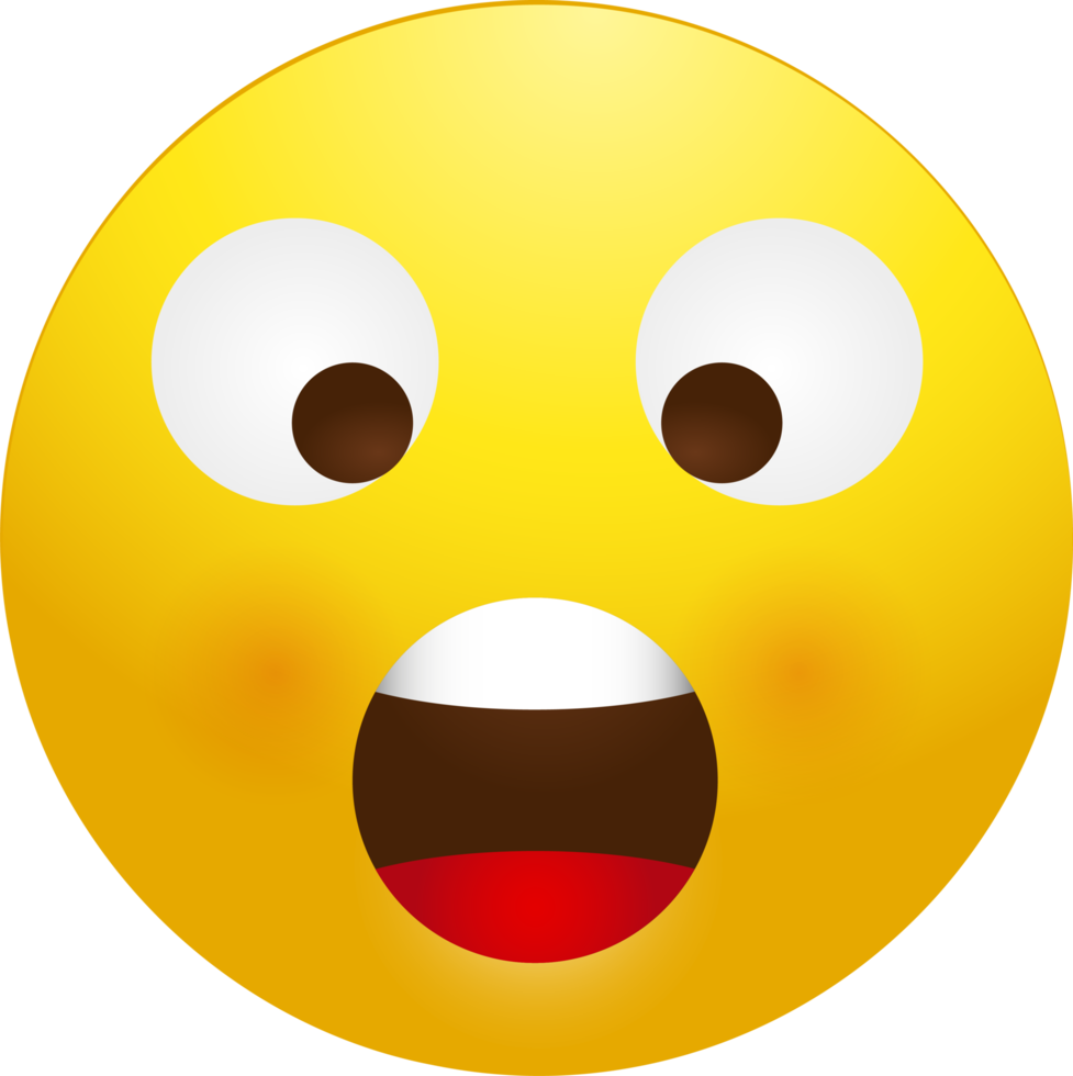 Scared and Shocked Emoji png