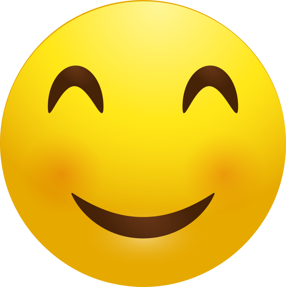 emoji visage heureux png
