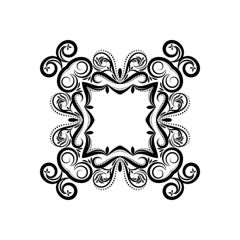 diseño de mandala decorativo étnico fondo aislado vector