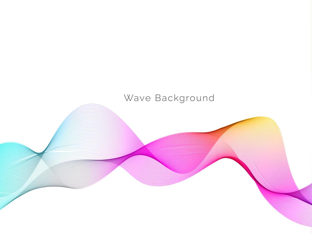 Modern colorful wave design background vector