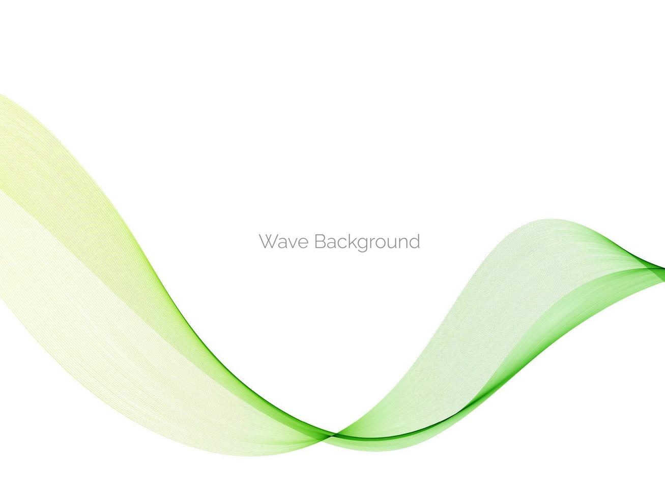 Abstract green decorative stylish  modern wave design banner background vector