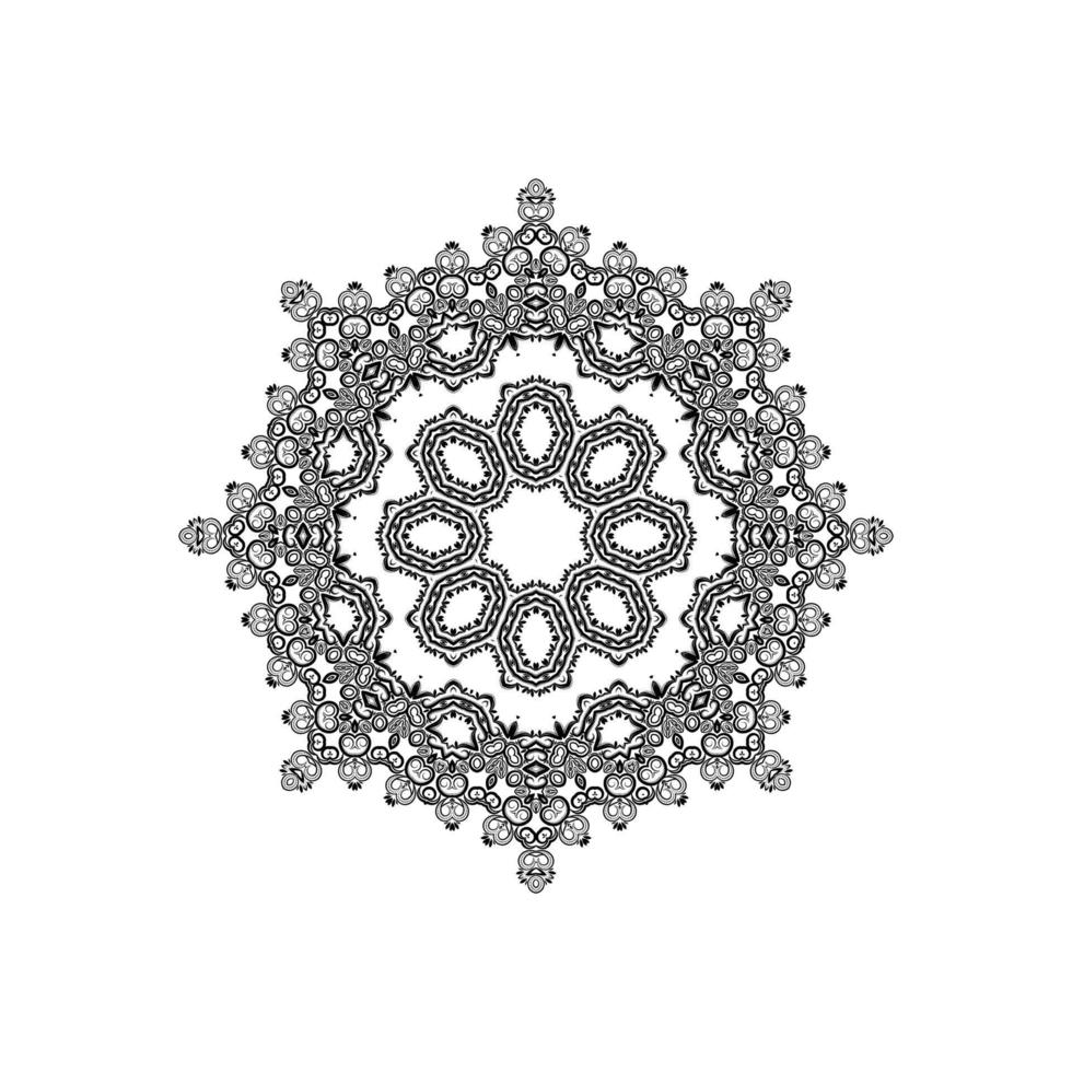 Ethnic decorative mandala design isolated background vector