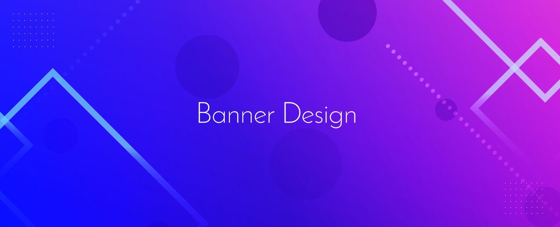 Fondo de banner de diseño decorativo geométrico elegante abstracto vector