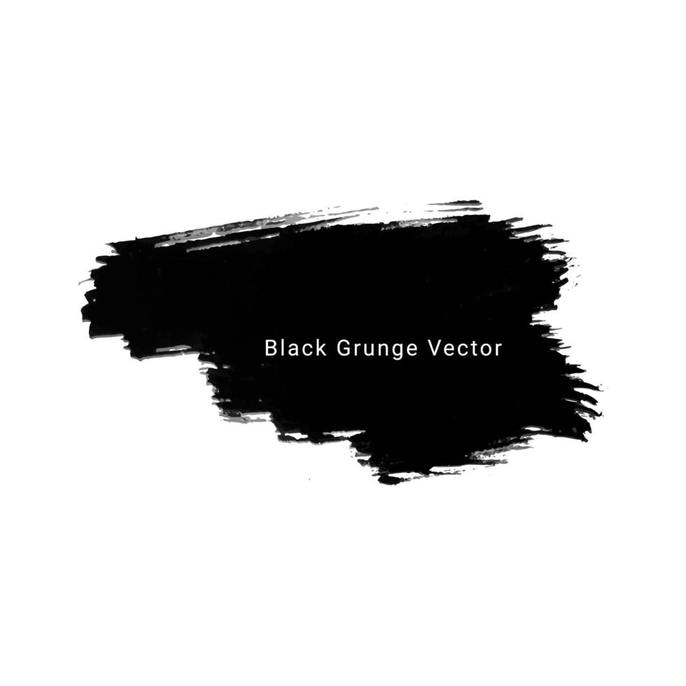 Patrón de fondo de textura de acuarela de pintura a mano de grunge negro vector