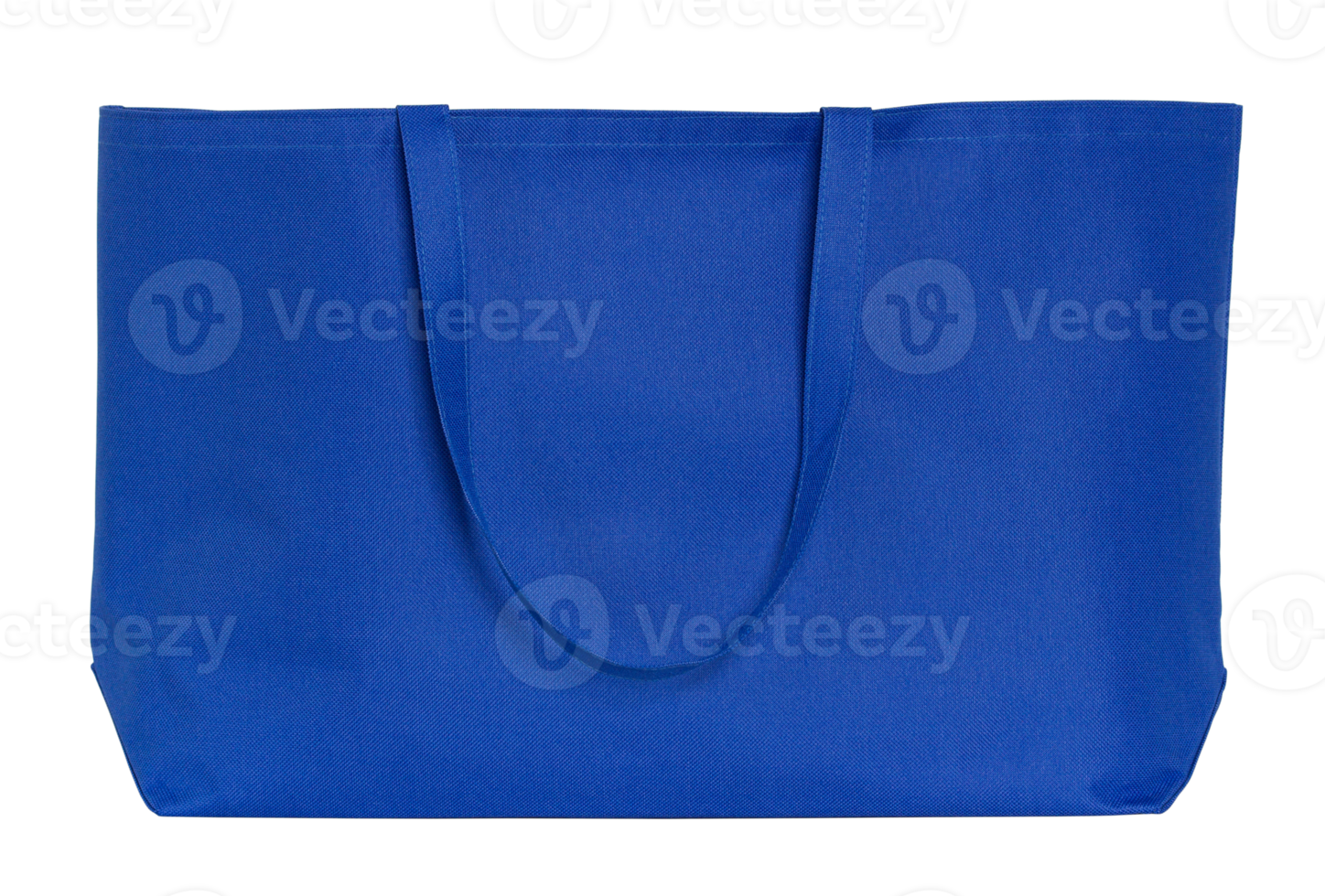 bolsa de tela azul aislada con trazado de recorte para maqueta png