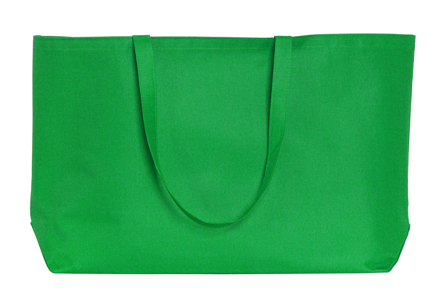 green fabric bag isolated with clipping path for mockup png