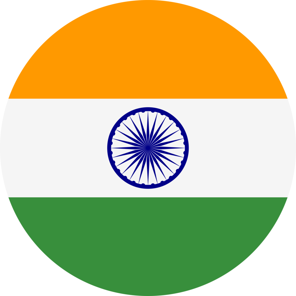 India Flag. green, orange png