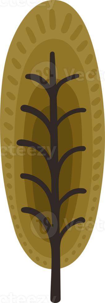 Autumn tree. Illustration png