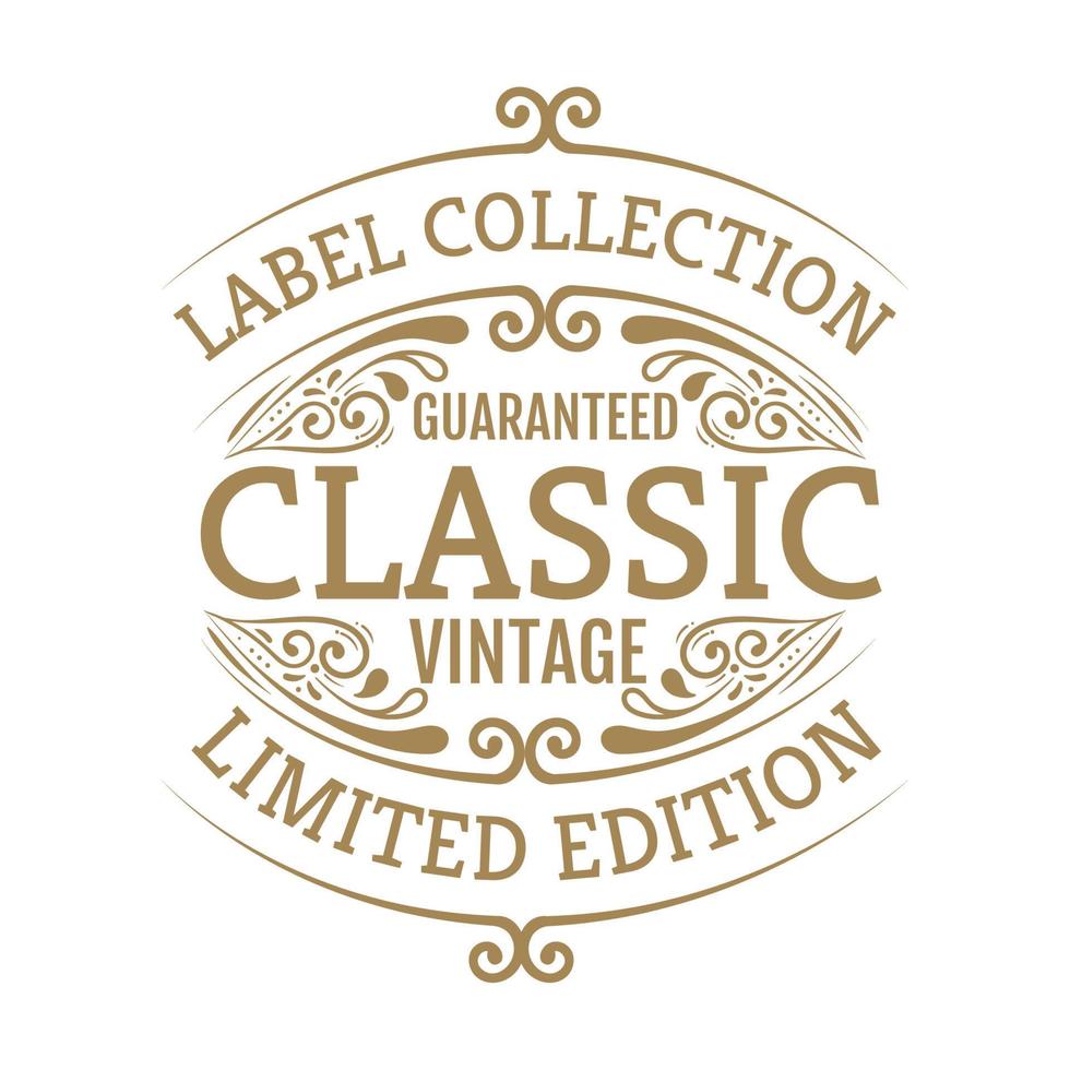 limited edition golden label vector
