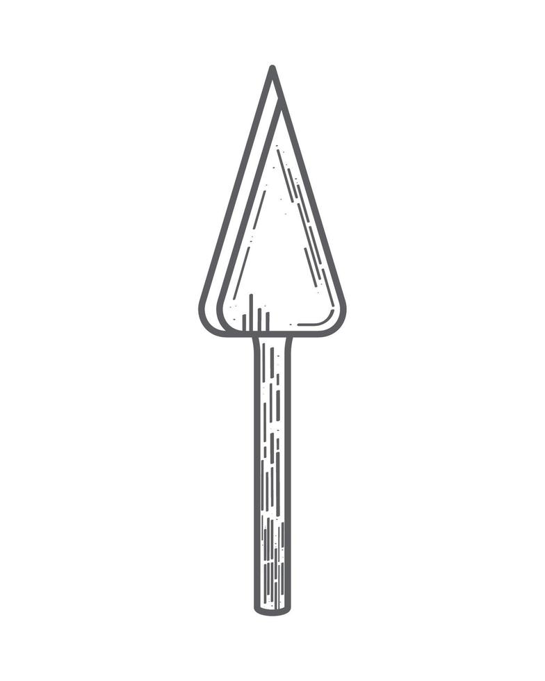 kitchen spatule utensil sketch vector