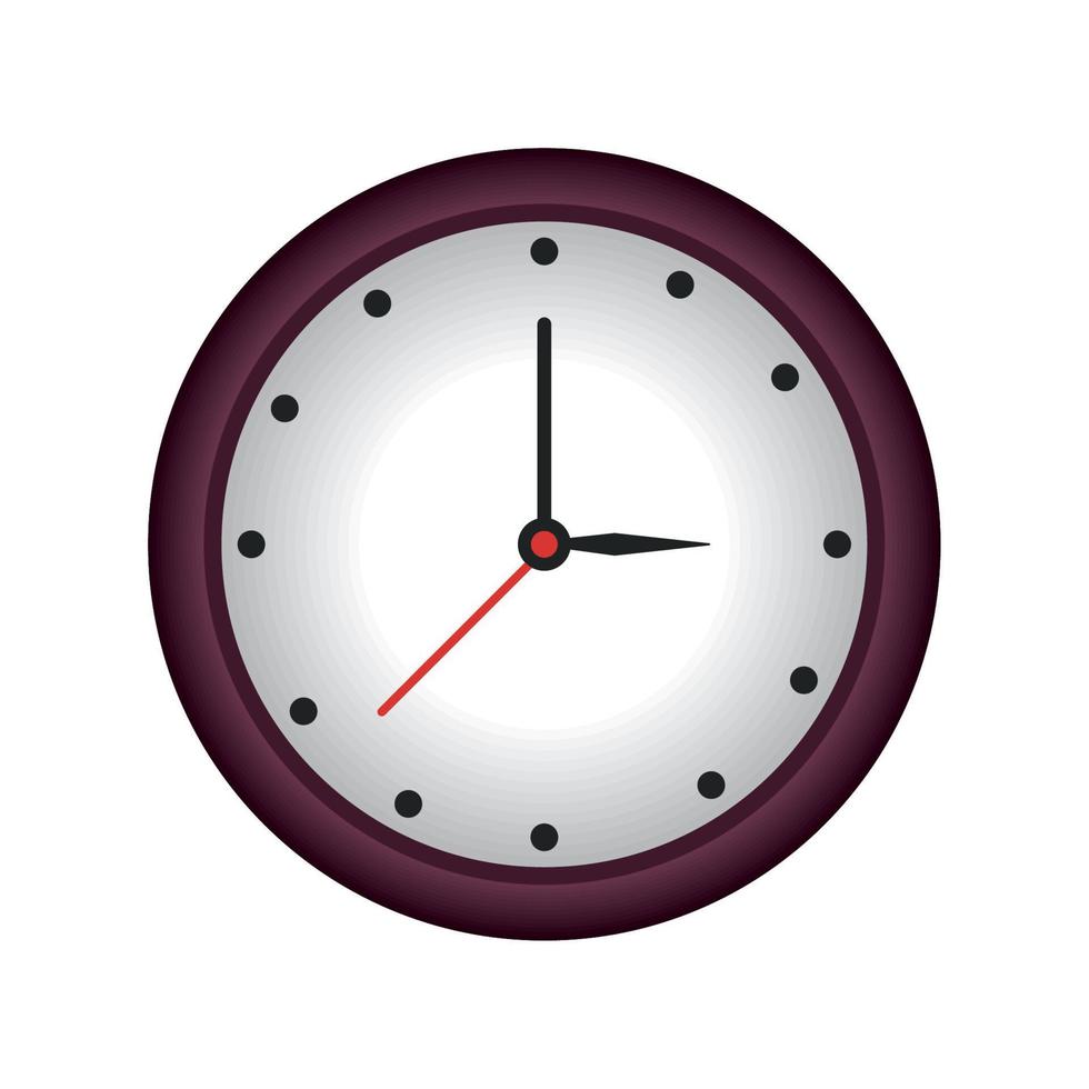 maqueta de marca de reloj de tiempo vector