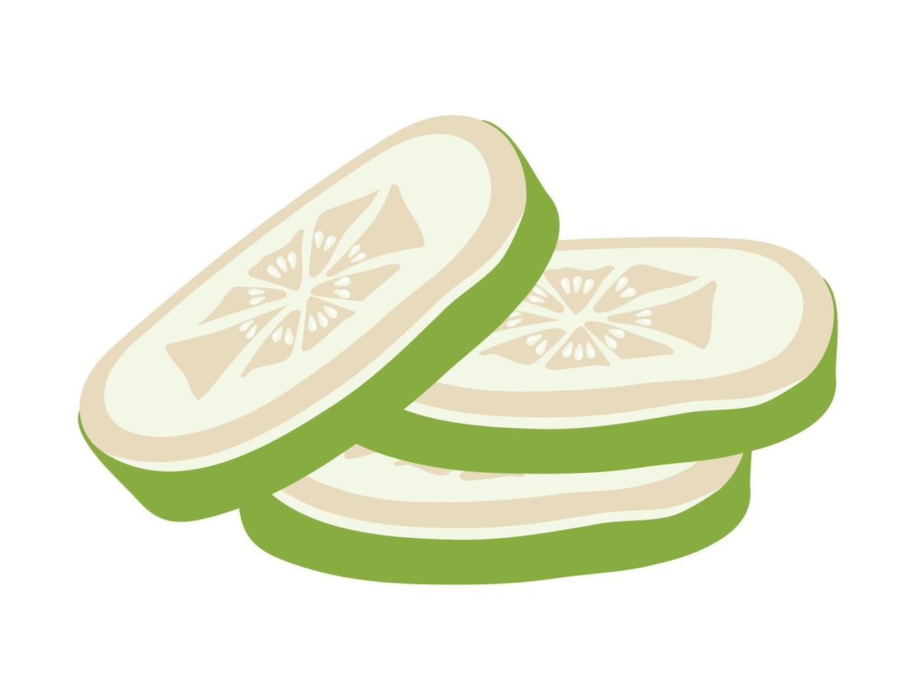 fresh cucumber healthy vegetable vector