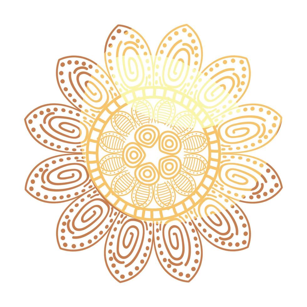 mandala floral style vector