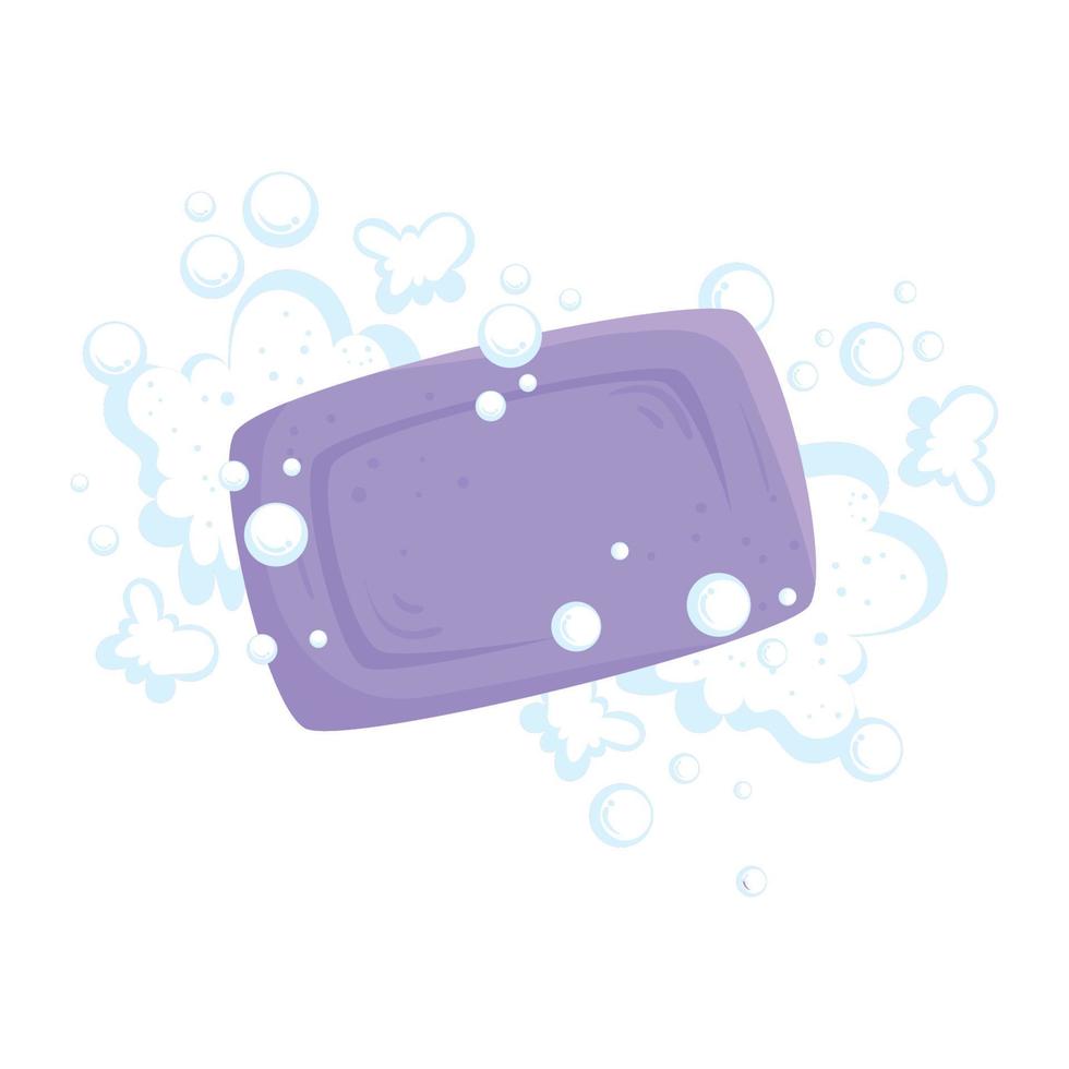 purple soap bar vector