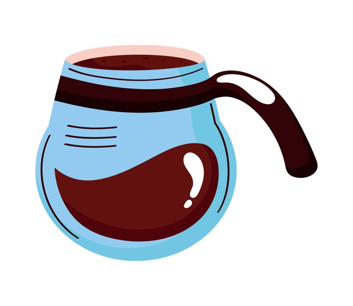 coffee teapot utensil vector