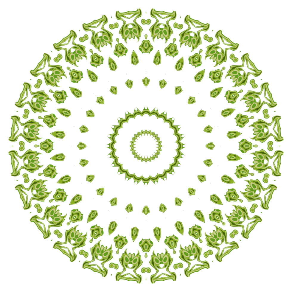 Abstract mandala pattern ornament png