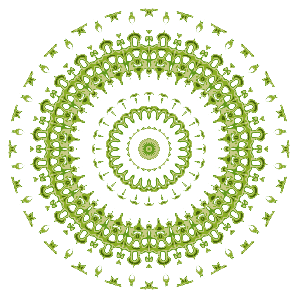 Abstract mandala pattern ornament png