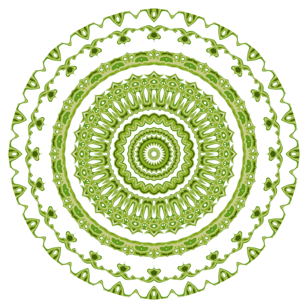 Abstract mandala pattern ornament png