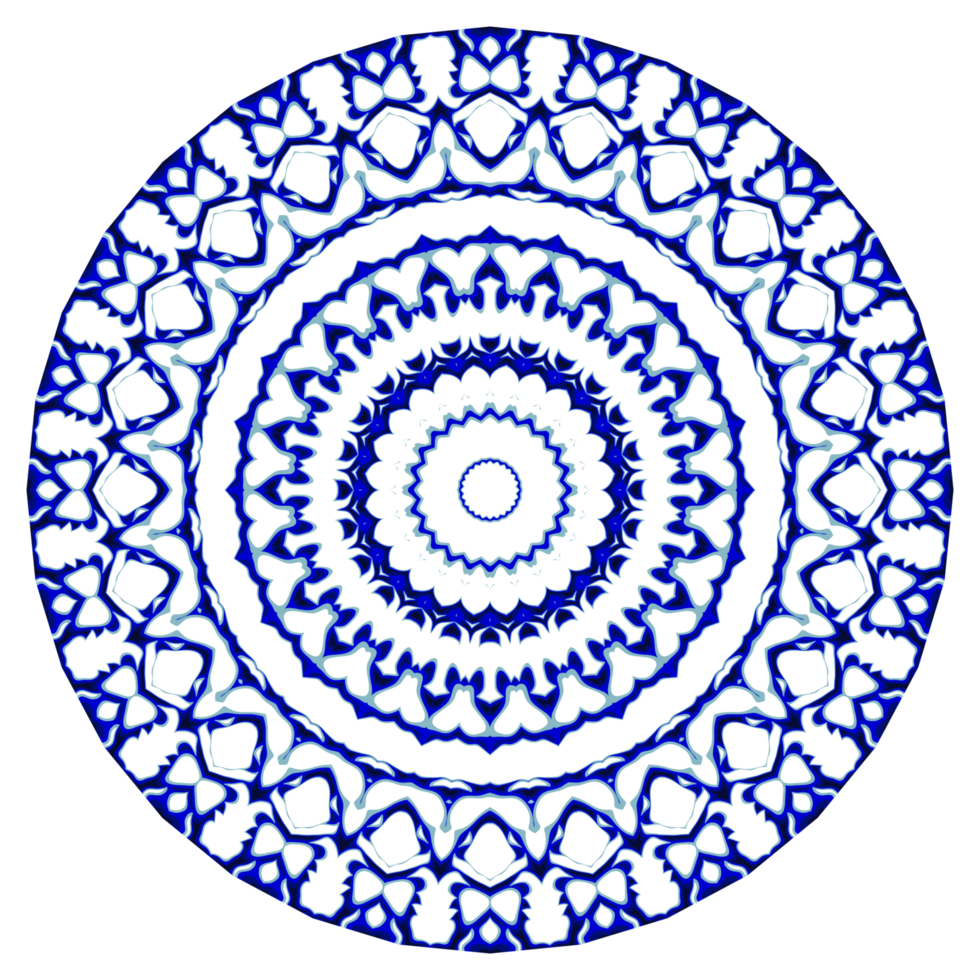 Circular pattern in the form of a mandala png