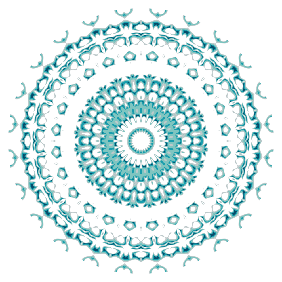 Circular pattern in the form of a mandala png