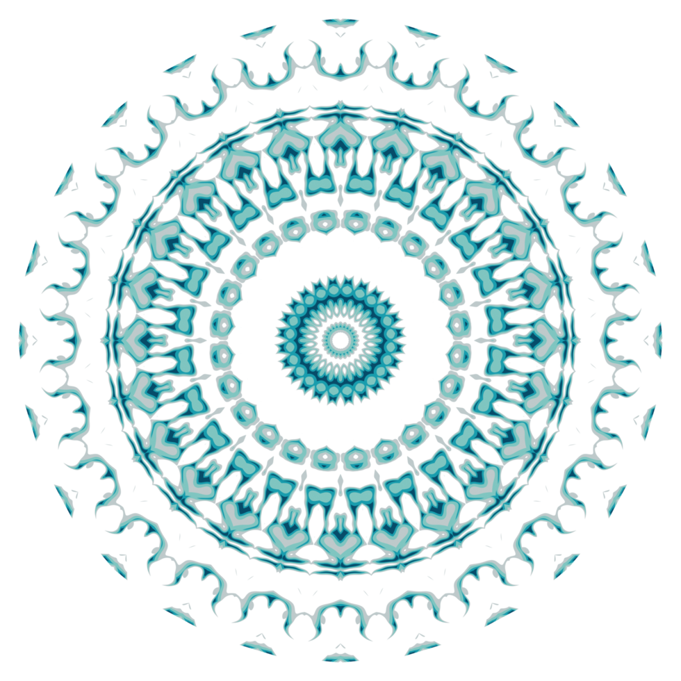 Circular pattern in the form of a mandala png